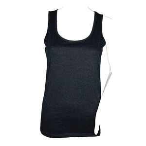 The Limited Tank Womens Large Black‎ Shimmer Shell Top Glitter Statement Party